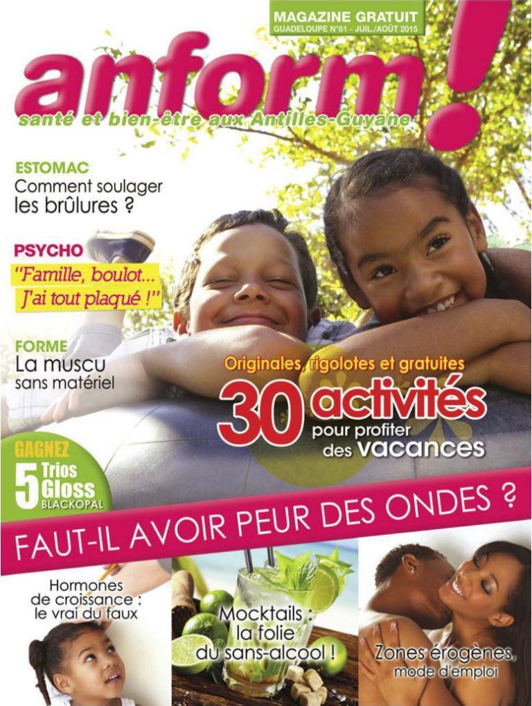 PARUTION MAGAZINE ANFORM GUADELOUPE N°61 : "ZONES ÉROGÈNES"