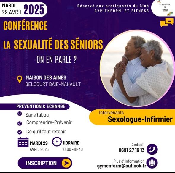 Conférence sur la Sexualité des Sénior - Maison des Ainés - Avril 2025s