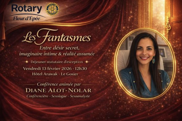Conférence au Rotary Fleur d’Epée sur « Les Fantasmes : entre désir secret, imaginaire intime & réalité assumée » le 13 février 2026